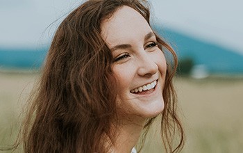 Woman with gorgeous smile