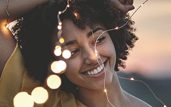 Woman with gorgeous smile