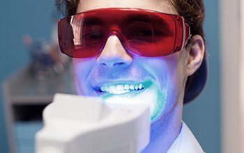 Man receiving Zoom teeth whitening