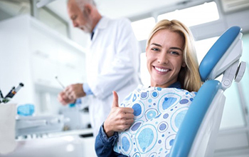 A patient receiving cosmetic dentistry in Rochester, NY