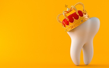 Tooth wearing crown