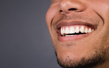 Close up of patient’s smile