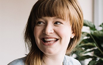 Woman with beautiful smile