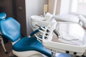 an empty dental treatment room