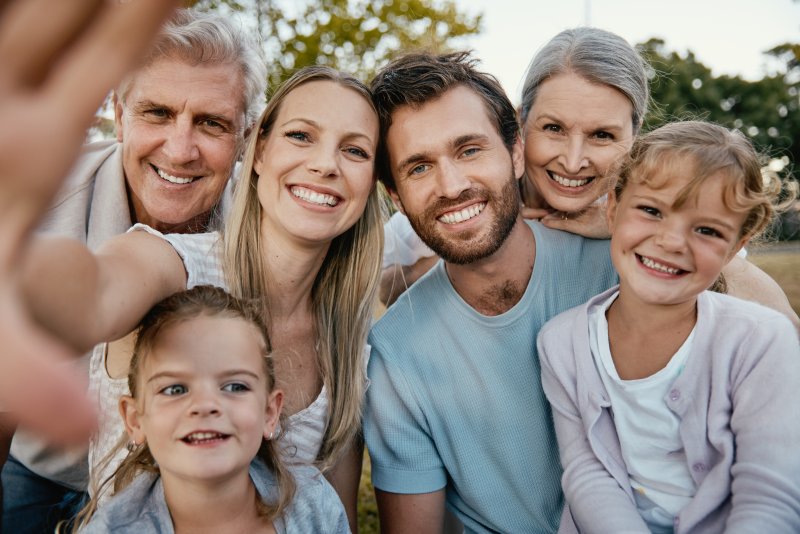 family smiling